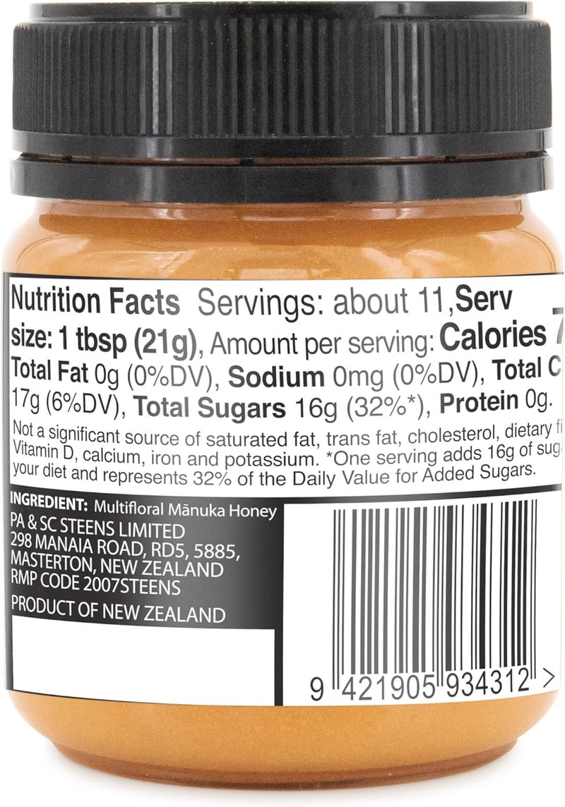 Steens MGO 85+ Multifloral Manuka Honey - Image 2
